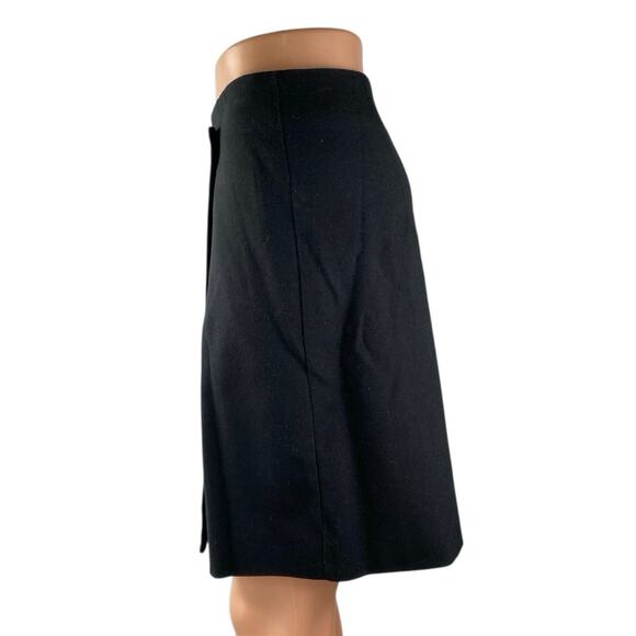 Siyazu Women's Black Mini Mid Rise Zipper Straight Pencil Wrap Skirt Size 1 - Picture 2 of 5